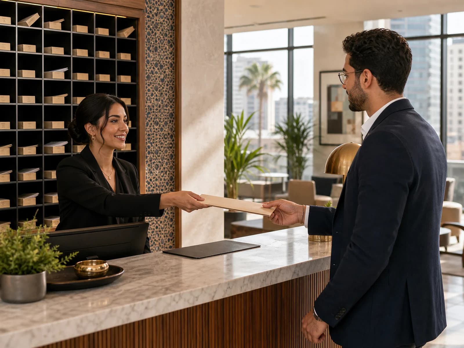 Modern Casablanca business reception handling company mail and domiciliation - domiciliation entreprise
